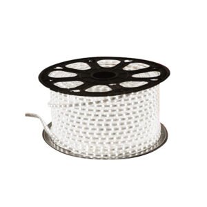ENER-J LumiFlex Pro LED Rope Light — White, 50M Roll, 120 LEDs/m, 1000 lm/m, IP65, No Driver Required (F202)