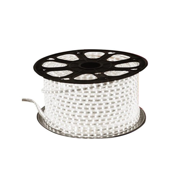 ENER-J LumiFlex Pro LED Rope Light — White, 50M Roll, 120 LEDs/m, 1000 lm/m, IP65, No Driver Required (F202)