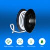 ENER-J LumiFlex Neo 12V Neon Flex — White, 50M Roll, Cut Every 2.5cm, Soft Milky Silicone, 120 LEDs/m, IP65