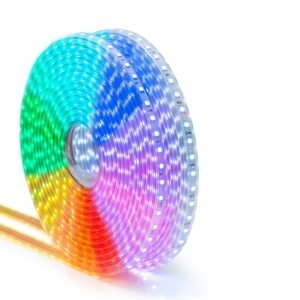 ENER-J RGB LED Strip Light — BIS Certified, 50M, 60 SMD 5050 LEDs/m, 1000 lm/m, Direct 220V AC, Colour Changing