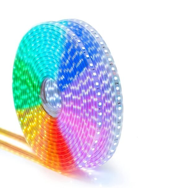 ENER-J RGB LED Strip Light — BIS Certified, 50M, 60 SMD 5050 LEDs/m, 1000 lm/m, Direct 220V AC, Colour Changing