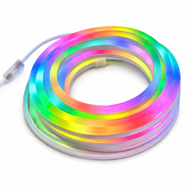 ENER-J Neon Magic RGBIC 5M LED Strip Light — App & Remote Control, Music Sync, USB 5V, IP65, Colour Changing