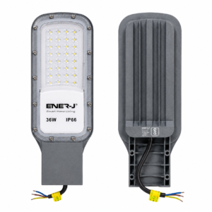 ENER-J 36W Slimline DOB LED Street Light — 4500 Lumens, 125 lm/W, Wide Voltage 175–400V, Pole Mount