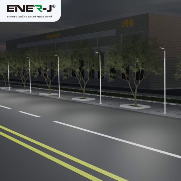ENER-J 200W Slimline DOB LED Street Light — 25,000 Lumens, 125 lm/W, Wide Voltage 175–400V, φ60 Pole Mount