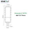 ENER-J 150W Slimline DOB LED Street Light — 18,750 Lumens, 125 lm/W, Wide Voltage 175–400V, φ60 Pole Mount (F317)