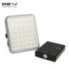100W Portable LED Floodlight with Removable 5400mAh Power Bank — Wired & Cordless
