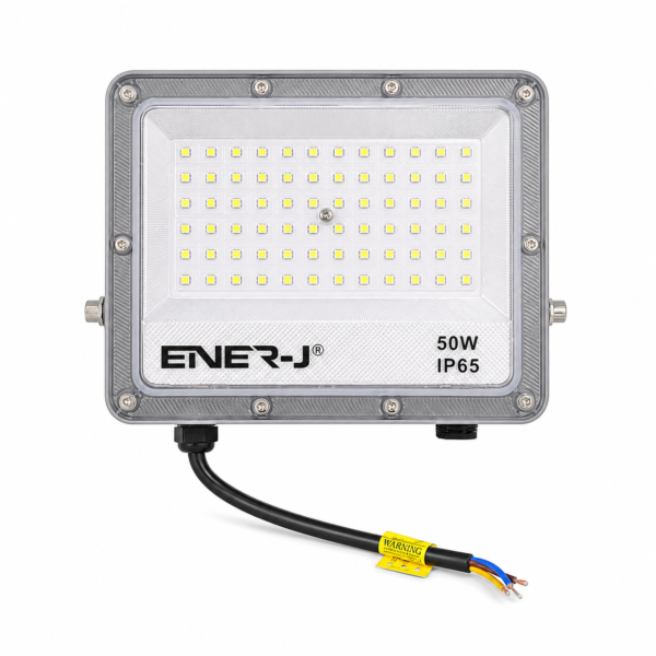 ENER-J InfraBright 50W LED Floodlight — 6000 Lumens, IP65, Wide Voltage 100–265V