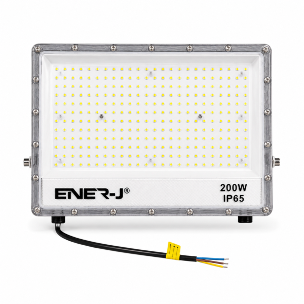 ENER-J InfraBright 200W LED Floodlight — 24000 Lumens, IP65, Wide Voltage 100–265V