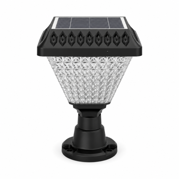 ENER-J 15W Solar Gate Light for Pillar — RGB + White + Warm White, IR Remote Control, IP65 Weatherproof