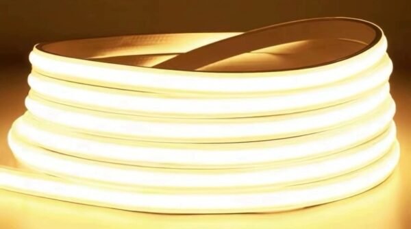 ENER-J LumiFlex Ultra FCOB Neon Strip — Warm White, 50M, 240 LEDs/m, 1000 lm/m, Direct AC, 2.5cm Cut, IP65