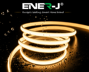 ENER-J LumiFlex Ultra FCOB Neon Strip — Warm White, 50M, 240 LEDs/m, 1000 lm/m, Direct AC, 2.5cm Cut, IP65