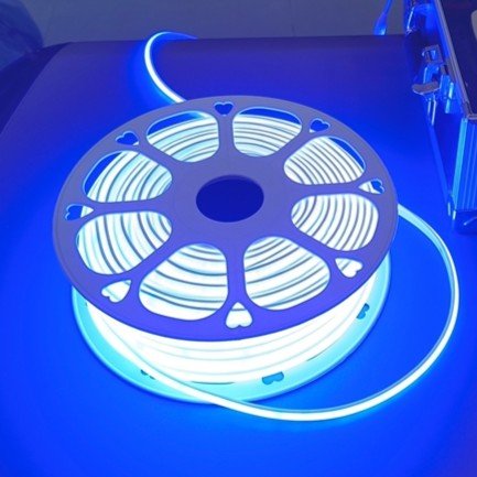 ENER-J LumiFlex Ultra FCOB Neon Strip — Blue, 50M, 240 LEDs/m, 1000 lm/m, Direct AC, 2.5cm Cut, IP65