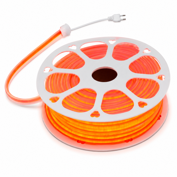 ENER-J LumiFlex Ultra FCOB Neon Strip — Red, 50M, 240 LEDs/m, 1000 lm/m, Direct AC, 2.5cm Cut, IP65