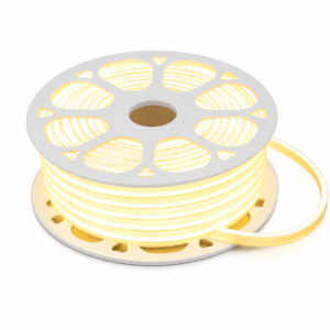 ENER-J LumiFlex Ultra FCOB Neon Strip — Amber, 50M, 240 LEDs/m, 1000 lm/m, Direct AC, 2.5cm Cut, IP65