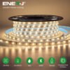 ENER-J 20m Solar LED Rope Light — IP65 Waterproof, 3000K Warm White, Remote, LiFePO4 Battery (T477)