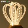 ENER-J 10m Solar LED Rope Light — IP65 Waterproof, 3000K Warm White, Remote, LiFePO4 Battery (T476)