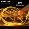 ENER-J 10m Solar LED Rope Light — IP65 Waterproof, 3000K Warm White, Remote, LiFePO4 Battery (T476)