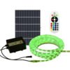 ENER-J 10m Solar LED Strip Light — RGB, SMD5050, 6Ah Battery, Remote Control, IP65 Waterproof