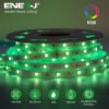 ENER-J 10m Solar LED Strip Light — RGB, SMD5050, 6Ah Battery, Remote Control, IP65 Waterproof