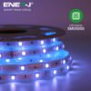 ENER-J 10m Solar LED Strip Light — RGB, SMD5050, 6Ah Battery, Remote Control, IP65 Waterproof