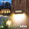 Solar Deck & Fence Light — 5 LED, 3000K & 6000K Switchable, IP44, No Wiring Needed