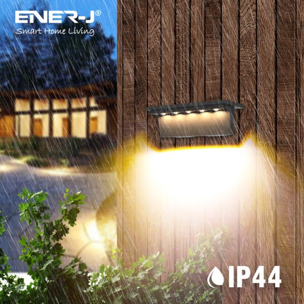 Solar Deck & Fence Light — 5 LED, 3000K & 6000K Switchable, IP44, No Wiring Needed