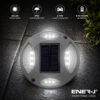 Solar Decking & Pathway Garden Light — 8 LED, 6000K & Blue, IP65, 2-Tonne Rated