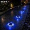 Solar Decking & Pathway Garden Light — 8 LED, 6000K & Blue, IP65, 2-Tonne Rated