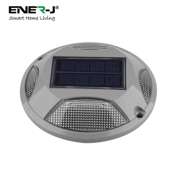 Solar Decking & Pathway Garden Light — 8 LED, 6000K & Blue, IP65, 2-Tonne Rated
