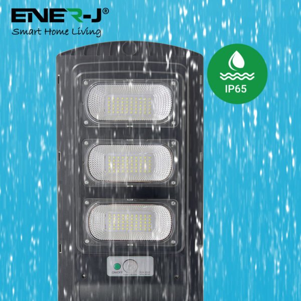 ENER-J High Power Solar Street Light — 1800 Lumens, 144 LED, 12Ah Battery, Radar Motion Sensor, BIS Certified (T772)