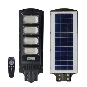 ENER-J Solar Street Light — 2400 Lumens, 192 LED, 15Ah Battery, Radar Motion Sensor, Remote, IP65 (T773)