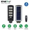 ENER-J Solar Street Light — 2400 Lumens, 192 LED, 15Ah Battery, Radar Motion Sensor, Remote, IP65 (T773)