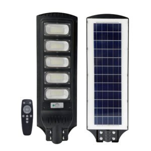 ENER-J Solar Street Light — 3000 Lumens, 240 LED, 20Ah Battery, Radar Motion Sensor, Remote, IP65 (T774)