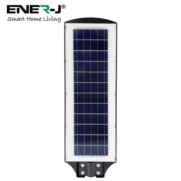ENER-J Solar Street Light — 3000 Lumens, 240 LED, 20Ah Battery, Radar Motion Sensor, Remote, IP65 (T774)
