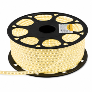 ENER-J LumiFlex Slim LED Rope Light — Warm White, 50M Roll, 9mm Profile, 120 LEDs/m, IP65, No Driver Required