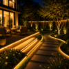 ENER-J 10m Solar LED Rope Light — IP65 Waterproof, 3000K Warm White, Remote, LiFePO4 Battery (T476)