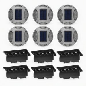 Solar Pathway and Fence Light Pack - 12 Lights (6 Deck Fence + 6 Pathway) Solar Pathway and Fence Light Pack - ENER-J India