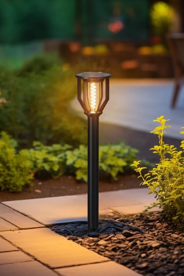 enerj-f350-10 ENER-J 20W Solar Gate Light with Spiral Neon Light — 3W Panel, 2000mAh Battery, Warm White, IP65 - ENER-J India