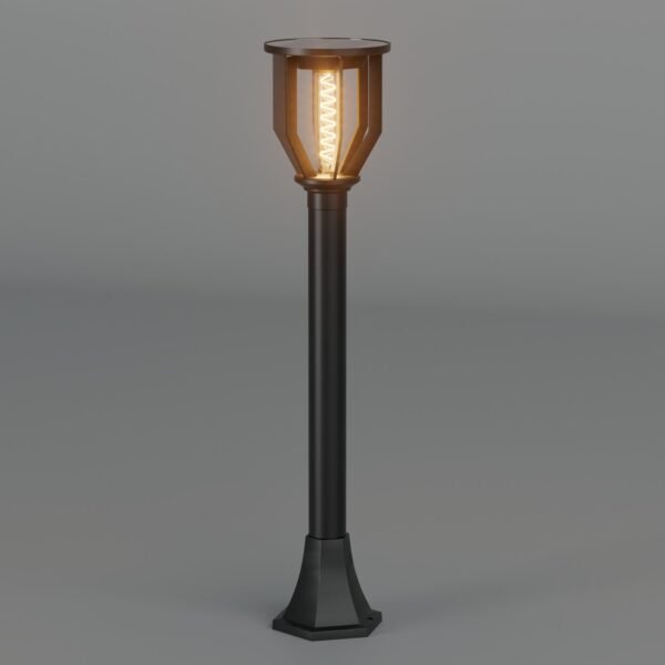 enerj-f350-4 ENER-J 20W Solar Gate Light with Spiral Neon Light — 3W Panel, 2000mAh Battery, Warm White, IP65 - ENER-J India