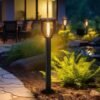 enerj-f350-6 ENER-J 20W Solar Gate Light with Spiral Neon Light — 3W Panel, 2000mAh Battery, Warm White, IP65 - ENER-J India