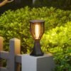 enerj-f350-7 ENER-J 20W Solar Gate Light with Spiral Neon Light — 3W Panel, 2000mAh Battery, Warm White, IP65 - ENER-J India