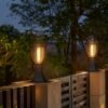 enerj-f350-9 ENER-J 20W Solar Gate Light with Spiral Neon Light — 3W Panel, 2000mAh Battery, Warm White, IP65 - ENER-J India