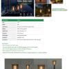 ENER-J F350 product poster ENER-J 20W Solar Gate Light with Spiral Neon Light — 3W Panel, 2000mAh Battery, Warm White, IP65 - ENER-J India