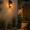 enerj-f352-3 ENER-J 10W Solar Flickering Flame Wall Light — 1.6W Panel, 1200mAh Battery, Warm White, IP65 - ENER-J India