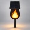 ENER-J 20W Solar Flickering Flame Light 5-in-1 — Gate, Bollard, Table, Hanging, Spike — 3.2W Panel, 2400mAh, IP65 - ENER-J India
