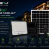 ENER-J 400W Infilux Solar Floodlight F358 — specifications infographic ENER-J 400W Solar Floodlight with Remote - ENER-J India
